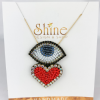 eye heart necklace
