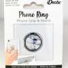 White and blue marbled phone ring