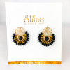 black and gold earrings